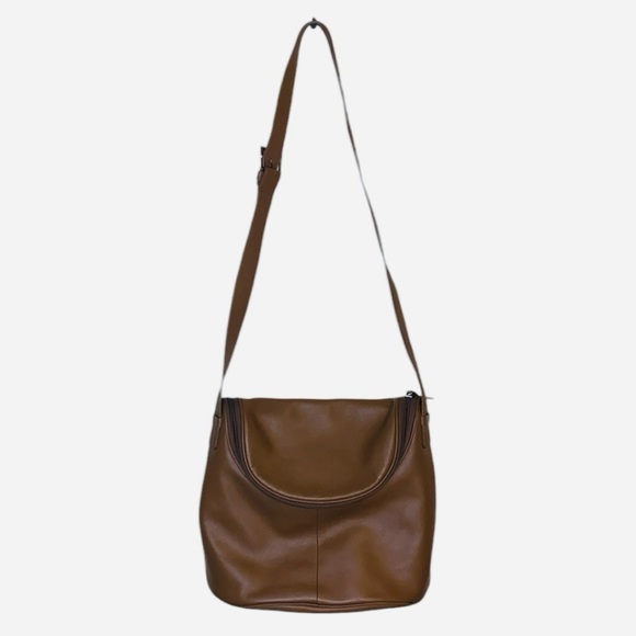 Maxx New York Handbags - Maxx New York Brown 100% Cow Leather Crossbody Bag